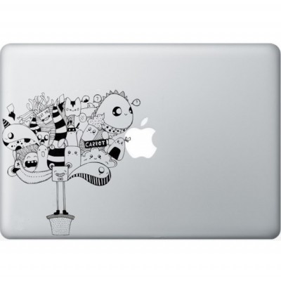Banksy Girl MacBook Aufkleber